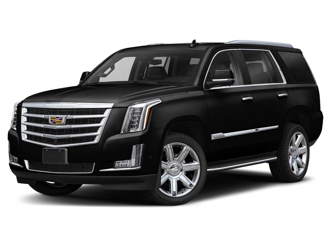 2019 Cadillac Escalade 4WD 4dr Luxury in Black Raven — front three-quarter view